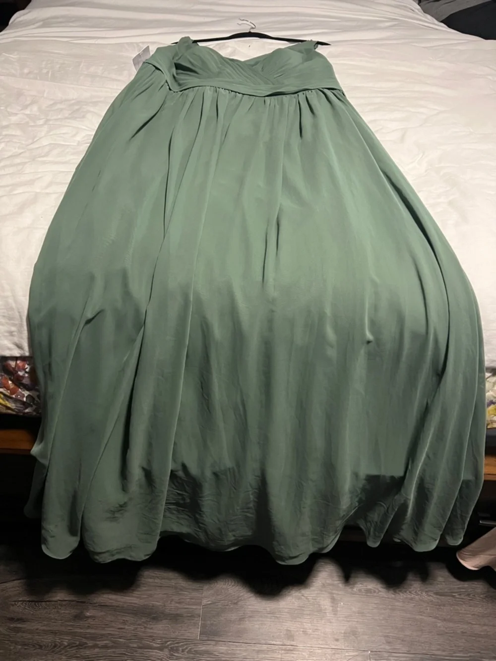 Azazie eucalyptus Green V-Neck Chiffon Bridesmaid Dress - Picture 5 of 6